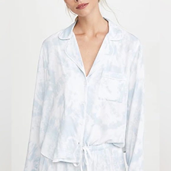 RAILS Kellen Tie Dye Pajama Top S Long Sleeve Button Front Small - Picture 4 of 15